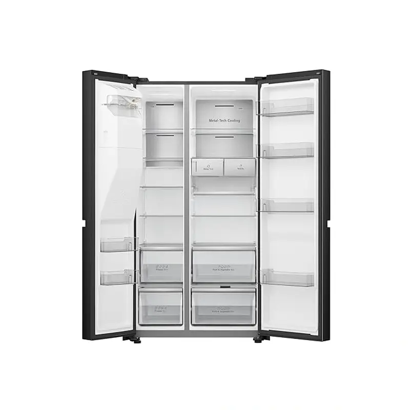 یخچال فریزر ساید بای ساید گرنیه مدل NRS9181V رنگ مشکی - تصویر 2